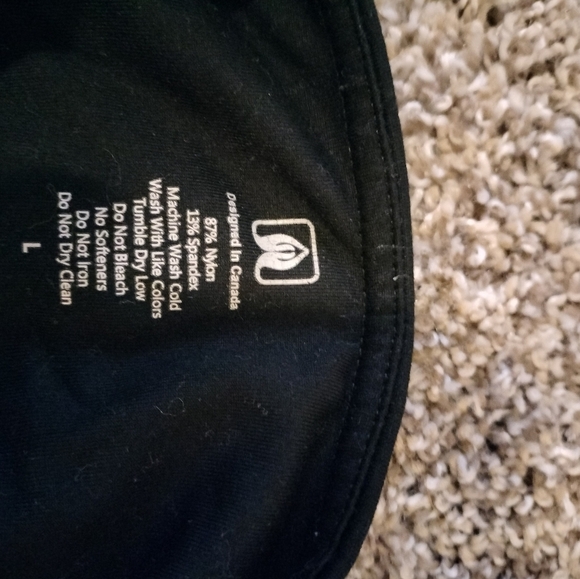 Inner Fire Apparel High Rise Yoga Leggings Women’s Size Large Black/Grey Block - Picture 4 of 4